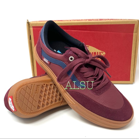 🍃March Sale🍃 VANS Gilbert Crockett Le Suede Port Red Womens Size 8 VN0A38COVFK - Picture 6 of 12